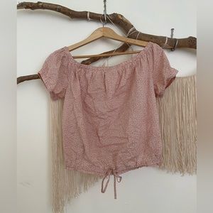 FRYE X ANTHROPOLOGIE OFF THE SHOULDER TOP